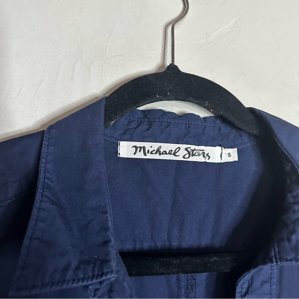Michael Stars |Small Navy cotton Shirt dress - Picture 9 of 9